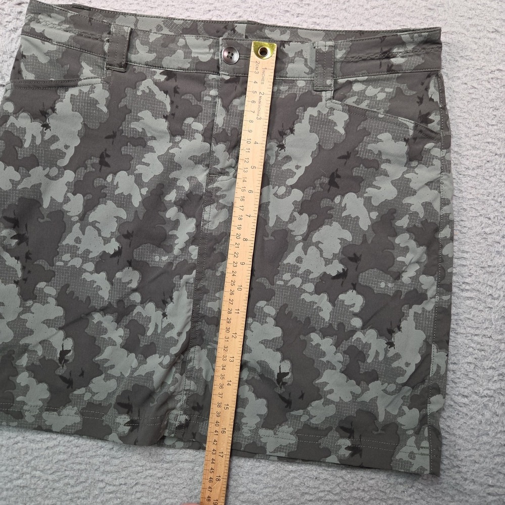 Eddie Bauer Adventurer 2.0 Skort Skirt Womens 10 Green Camo Hiking Performance - Picture 11 of 15